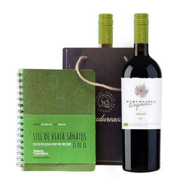 Jurnal Smart Nutrition + 2 vinuri Budureasca Organic (Sauvignon Blanc si Shiraz)